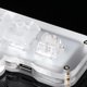 thumbnail image 3 of Teclado mecánico para juegos de PC con cable USB C, teclado de 3 teclas con programación de macros, retroiluminación LED RGB, transparente, acrílico, con interruptor de cristal, 3 of 7