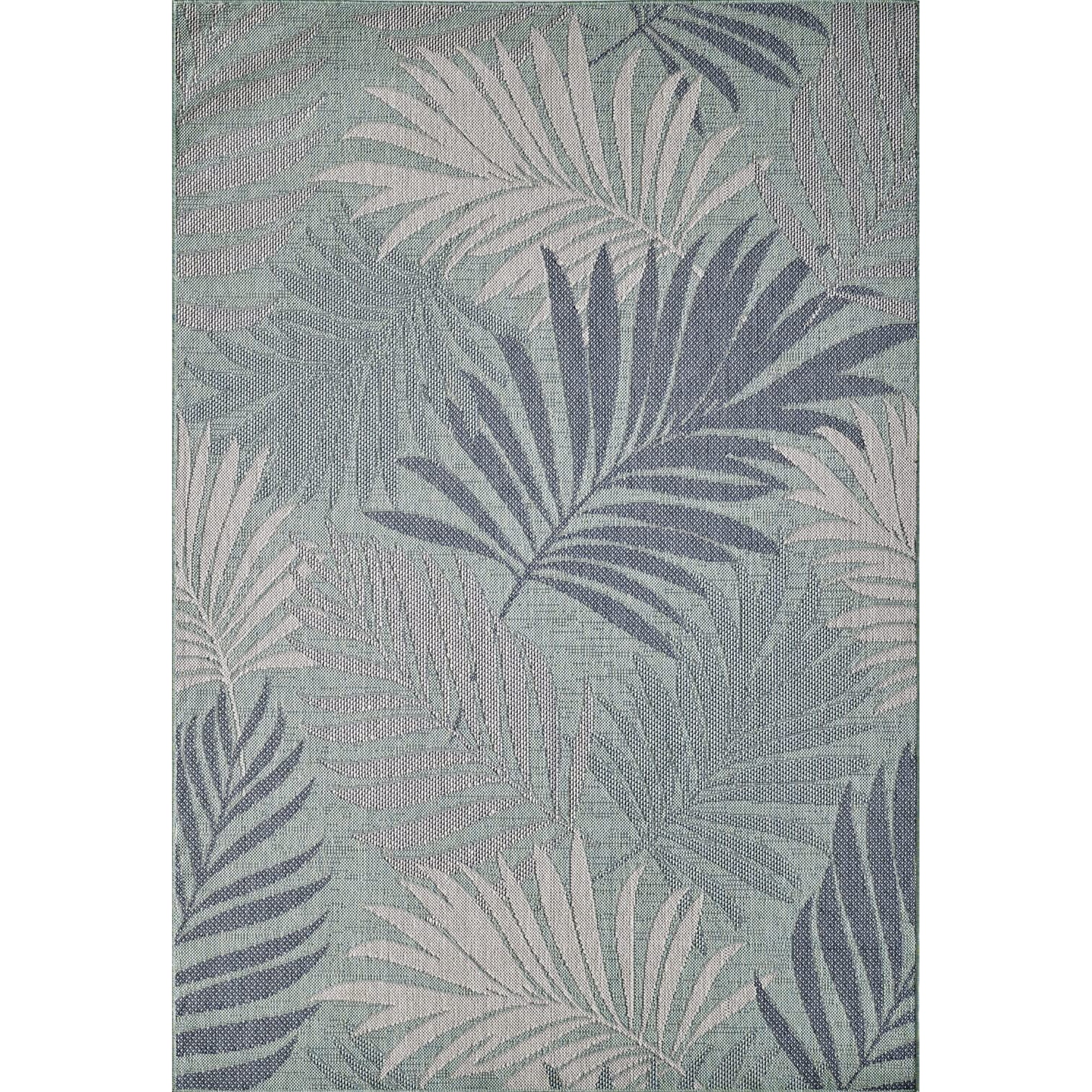 Alfombra Kas Rugs Provo 5788 Aqua, Rectangular Para Interiores Y Exteriores, 100 X 150 Cm
