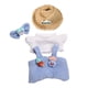 thumbnail image 3 of Mini Muñeca Ropa Con Sombrero Camisola Pantalones Para Niños De 4 A 7 Años 8 A 10 Años Muñeca Colgante Azul, 3 of 3