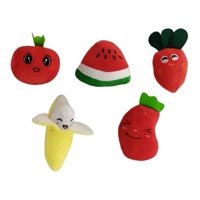 Defensor Forever - Packs De 5 Peluches Para Tu Mascotas De Frutas Y Verduras.