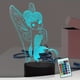 thumbnail image 1 of 1pc Fairy Tinkerbell Figure Lamp - Tinker Bell Miss Elf 3D Snowflake Rare Peter Pan Princess Night Light - Smart 16 Colors Change Girls Daughter Sleeping Bedside Bedroom Decor Child Kids Xmas Gift, 1 of 4