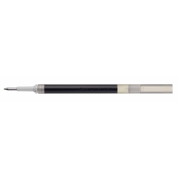 Recarga de tinta Pentel EnerGel para bolígrafo de gel 0,7 mm punta metálica gris, paquete de 12