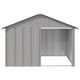 thumbnail image 3 of Dog House VidaXL, acero galvanizado duradero, resistente a la intemperie, gris, 3 of 3