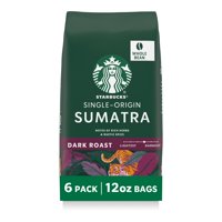 Granos De Café Starbucks Dark Roast Sumatra, 6 Bolsas De 355 Ml
