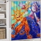thumbnail image 5 of Sundrop y Moondrop pelea de jefes-theme 4-Piece Shower Curtain Set with Rugs, Waterproof Bathroom Decor Set Includes Bath Mat, U-Shaped Rug, Toilet Lid Cover and Curtain with Hooks, 5 of 6