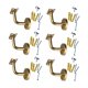 thumbnail image 1 of 6 Piezas De Soporte De Barandilla De Acero Inoxidable Para Escaleras De Pasillo, Soportes De Pasamanos De 6 Cm X 6 Cm, Curva Fija, 1 of 5