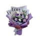 thumbnail image 1 of Ramo De Flores De Ganchillo Para Tejer En Las Fiestas, Ideal Para Cumpleaños, Día De Acción De Gracias, Rosa Morada, 1 of 5