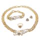 thumbnail image 1 of 4 Pzas Conjuntos de Joyería Brillantes para Mujer de Honor y Novias para Mujer Collar de Amor de Cristal Pulsera Anillo Ajustable Aretes Conjuntos de Joyería para Mujer para Boda Fiesta Graduación, 1 of 8