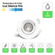 thumbnail image 2 of Lampara Foco Orientable Embutido Blanco 5w 400lm 9,5cm Fría Blanco, 2 of 9