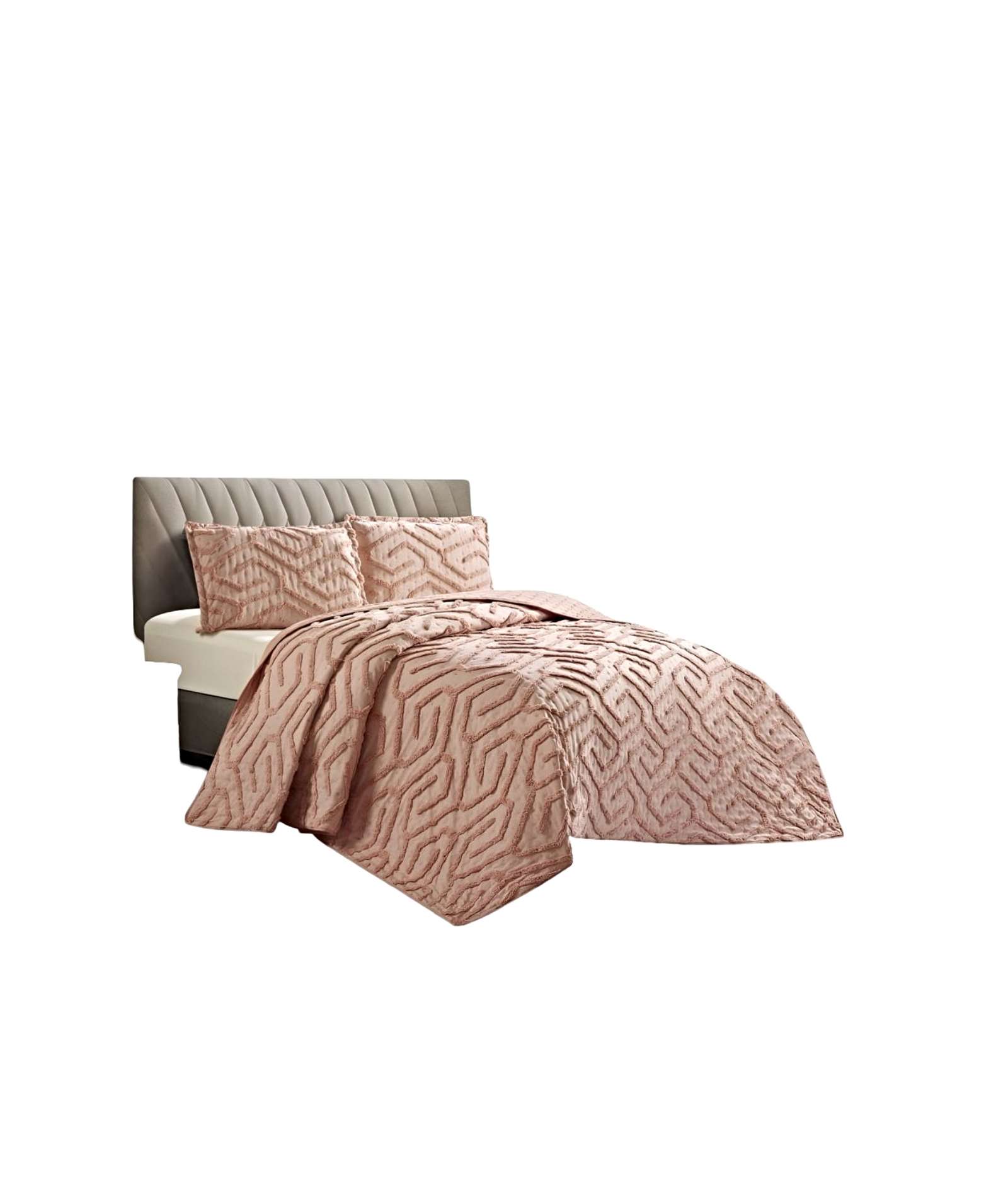 Teng Fei - Cubrecama Quilt Con Diseño Relieve Plaza Y Media 180 X 230 Cm 02