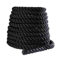 Ioensy - Cuerda De Entrenamiento Para Ejercicio De Batalla, Cuerda De Fitness Para Entrenamiento, Mejora La Fuerza, Gimnasios, 25Mm X 3M, Color Negro