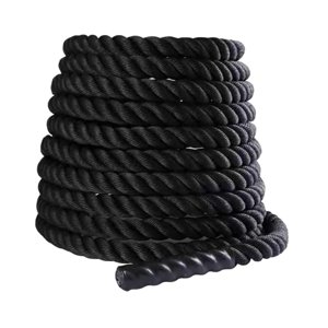 Ioensy - Cuerda De Entrenamiento Para Ejercicio De Batalla, Cuerda De Fitness Para Entrenamiento, Mejora La Fuerza, Gimnasios, 25Mm X 3M, Color Negro