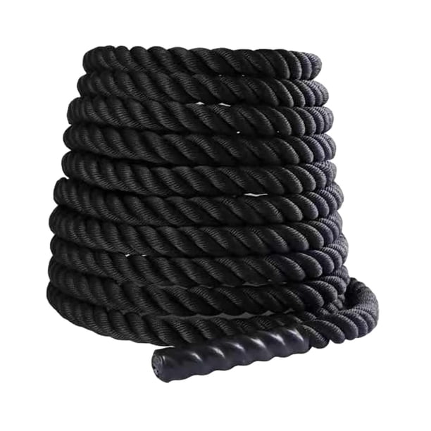 Cuerda De Entrenamiento Para Ejercicio De Batalla, Cuerda De Fitness Para Entrenamiento, Mejora La Fuerza, Gimnasios, 25mm X 3m, Color Negro