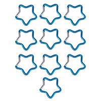 Magideal - 10 Piezas De Mosquetón En Forma De Estrella De , Clips Para Llavero, Liberación Rápida, Resistente Para Senderismo, Hogar, Viajes, Pesca, , Azul Claro