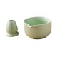 thumbnail image 1 of 2 Cuencos Japoneses De Cerámica Para Matcha Con Soporte Para Batidor, Para Oficina, Salón De Té Y Hogar, Color Verde, 1 of 5