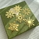 thumbnail image 1 of Adorno para tartas Snlioek, acrílico, con forma de copo de nieve navideño (6 unidades), dorado, 1 of 2