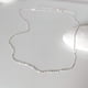 thumbnail image 3 of Collar de plata esterlina, collar de plata de cadena larga para mujer, collar de plata delicado minimalista, joyería sencilla hecha a mano en plata esterlina, 3 of 7