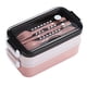 thumbnail image 5 of Solución De Cajas De Almuerzo Bento Box Con Lazo De Sopa Con Utensilios Para Almacenamiento De Alimentos Rosa, 5 of 5
