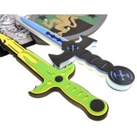 Espadas Y Escudos De Espuma Playset Powertrc White Eagle Vs Golden Lion