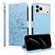 thumbnail image 1 of Funda Cartera para iPhone 17 Pro Max Perro Cachorro Grabado con Tarjetas Soporte Correa Azul, 1 of 6
