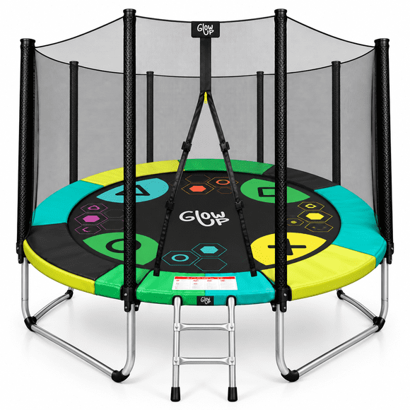 Cama Elástica 3,05 mts 10ft GlowUp y escalera Edición ltda Gamer Exclusiva F