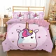thumbnail image 1 of x1678 Bed SheetsHot Sale Cartoon Unicorn Kids Girls Pink Duvet Cover Set HD Comforter Cover for Kids Bedding Sets Bedclothes Bedroom Decor 3-Piece Bedding Set (1 Duvet Cover + 2 Pillow Shams) nj1678, 1 of 5