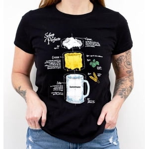 Kunstmann - Polera Schop Perfecto Negra L Mujer