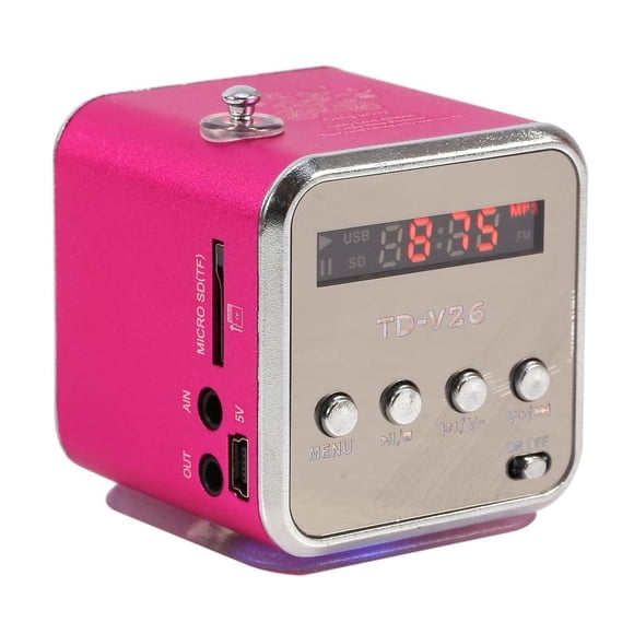 Mini altavoz portátil Yoidesu TD-V26, reproductor de música, radio FM