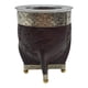 thumbnail image 1 of Mate Imperial Borravino de Calabaza Cuero Labrado con Alpaca cafe Rombo, 1 of 5
