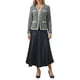 thumbnail image 2 of INSPIRE CHIC Chaqueta de Punto de Tweed para Mujer, Manga Larga, Abierta al Frente, Casual de Negocios, para Vestido, Talla L, Negro, 2 of 5