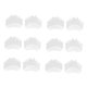 thumbnail image 2 of 6 pares mujeres almohadillas de gel de silicona cojines del pie calcetines almohadillas blanco, 2 of 5