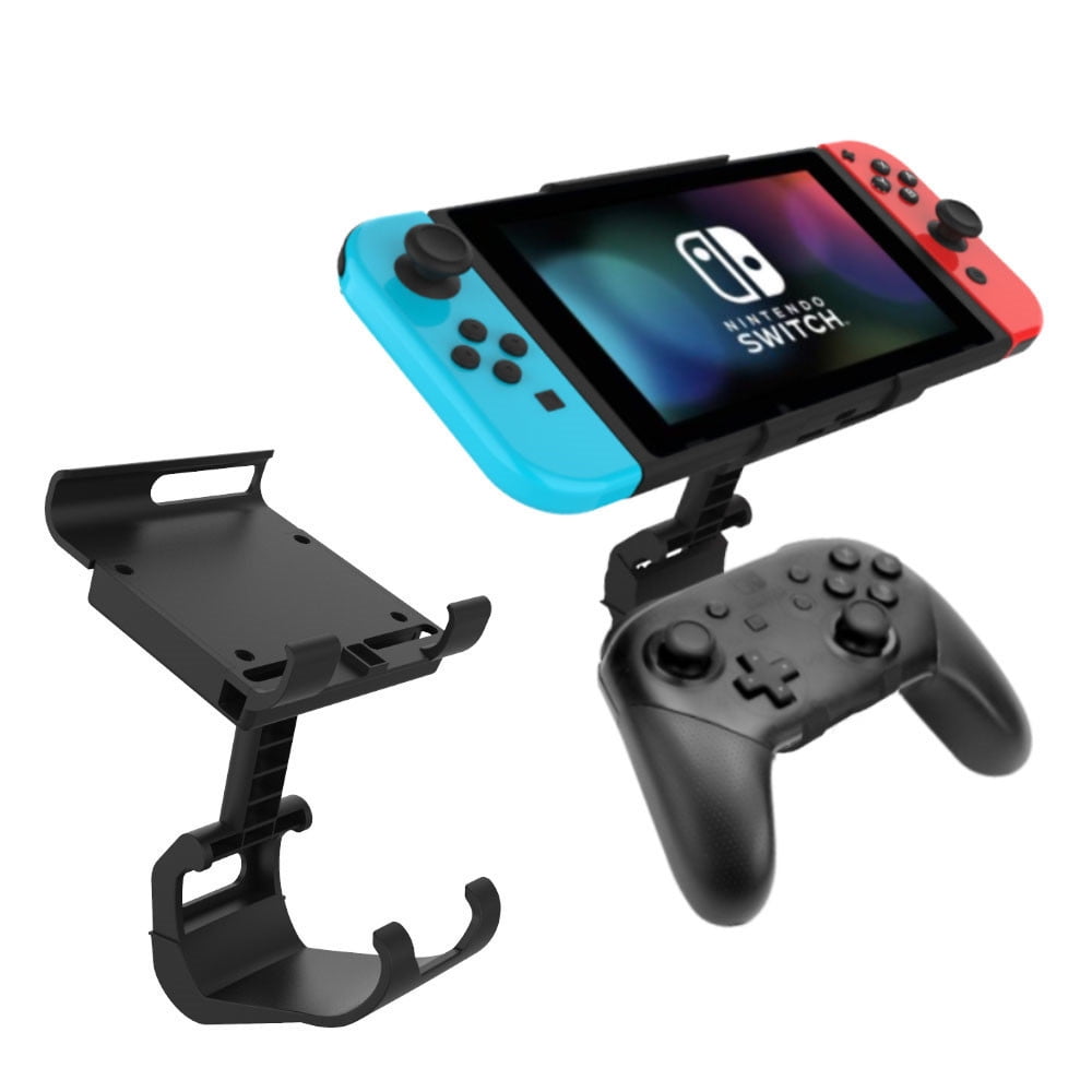 Genérico - Soporte De Ángulo Ajustable Para Nintendo Switch / Lite & Pro Controller - Diseño De Abrazadera Portátil Con Estructura Estable-negro