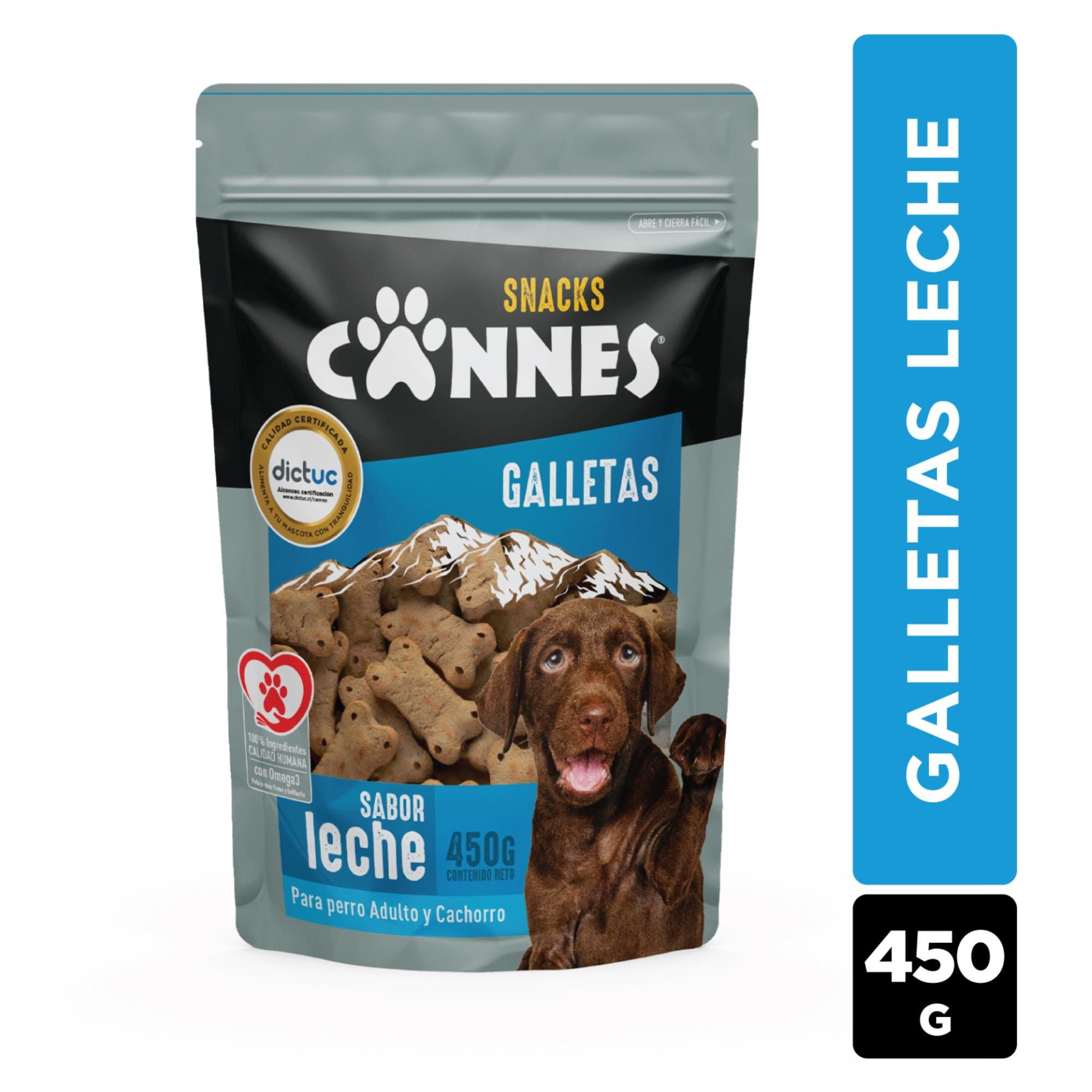 Galletas Cachorro Todas Las Razas Sabor Leche Bolsa 450 g Cannes