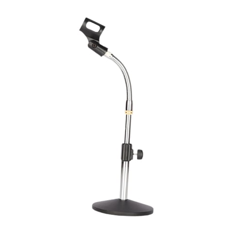 Bothyi - Soporte De Micrófono De Escritorio, Portátil, Para Escritorio, Podcast, Streaming, Plateado