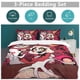 thumbnail image 5 of Hazbin Hotel Helluva Boss Bedding Set Duvet Cover Comfortable and Lightweight Cartoon Bedding 3 Piece Bed Set, 5 of 5