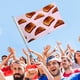 thumbnail image 4 of Pan Tostado Bandera Impresa Con Temática Regalo Perfecto Para Fanáticos Amigos Y Familiares Y Adecuada Para Actividades Al Aire Libre E Interiores Decoraciones De Fiesta 90 Cm × 150 Cm, 4 of 6