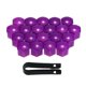 thumbnail image 4 of 20 Piezas Universal 19mm Tapas De Tuercas De Rueda Lug Nut Caps Tornillo Protector Púrpura, 4 of 5