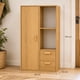 thumbnail image 2 of Mueble Organizador Con Puerta y 2 Cajones Estilo Nórdico 50x24x105cm Madera Diseño Funcional Almacenamiento, 2 of 3