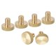 thumbnail image 1 of Tornillos de pulgar moleteados M6x8mm, paquete de 6 tornillos de pulgar de latón con cabeza plana moleteada, 1 of 5