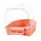 thumbnail image 2 of Caja De Ba?o Para Pájaros Y Mascotas, Tortolitos, Pájaros Peque?os, Periquitos, Loro Enjaulado, Ba?era De Ba?o, Naranja Y Rosa, 2 of 5