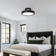 thumbnail image 2 of Ventilador de techo sin aspas Monikessy 48 cm negro con luces, 2 of 9
