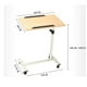 thumbnail image 3 of Mesa Plegable Enfermo Cama Altura Ajustable Computador Maple cafe, 3 of 3