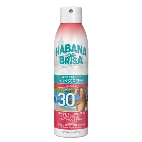 Protector solar en spray Habana Brisa SPF 30 170 g Amigable con los arrecifes