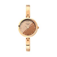 Reloj Analógico Titan Raga Viva Para Mujer En Oro Rosa Con Acero