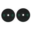 Equipamiento Fit - Par De Discos Olímpicos Bumpers Crumb De 10 Kg (Total 20 Kg)