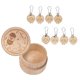 thumbnail image 3 of 8 Piezas Marcadores De Puntadas De Tejer Madera Duradera Para Coser Accesorios De Ganchillo, 3 of 5