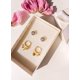 thumbnail image 1 of Pack Aros Punto De Luz Argollas Huggies Plata Bañado Oro 18k, 1 of 6