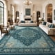 thumbnail image 3 of Alfombra de Área AMADA HOMEFURNISHING 244 cm Turquesa Lavable, 3 of 9