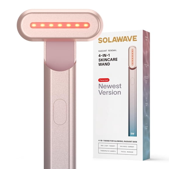 Beauty Device SolaWave Solawave 4 en 1, varita para piel, azul y rosa