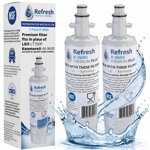 Filtro De Agua Para Refrigerador Refresh R-9690, Paquete De